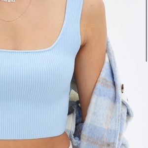 Blue glassons tank top